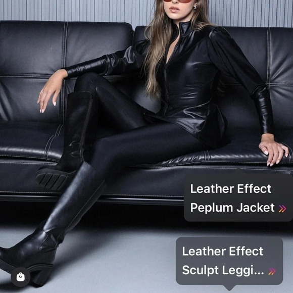 RHAIKA LONDON SCULPT LX SHINE LEGGINGS - Picture 2 of 5